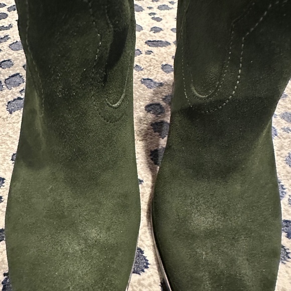 MARC FISCHER Gona Western Booties Dark Green Sz 8.5 Original Price $239 - Picture 9 of 9